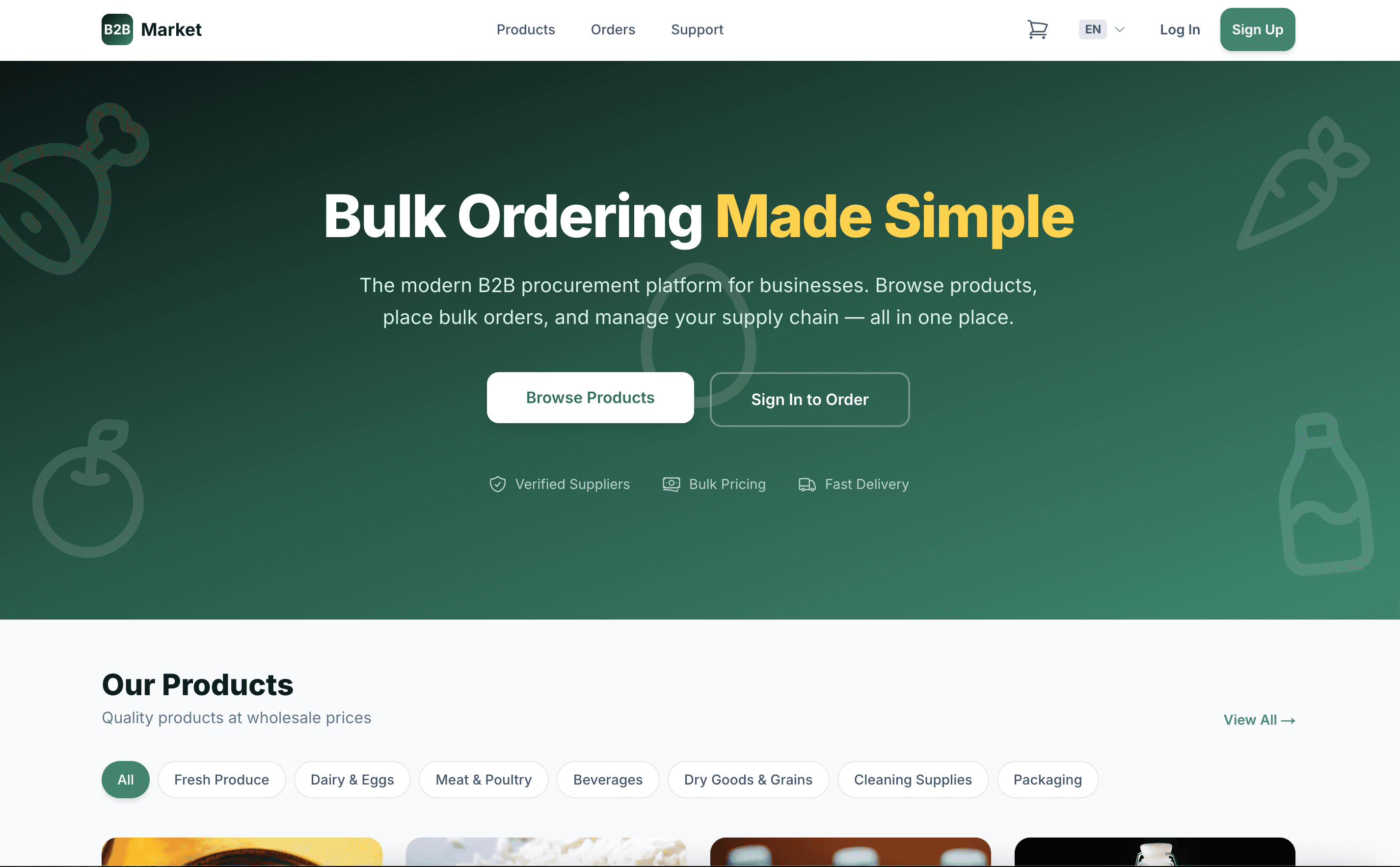 B2B E-Commerce Platform